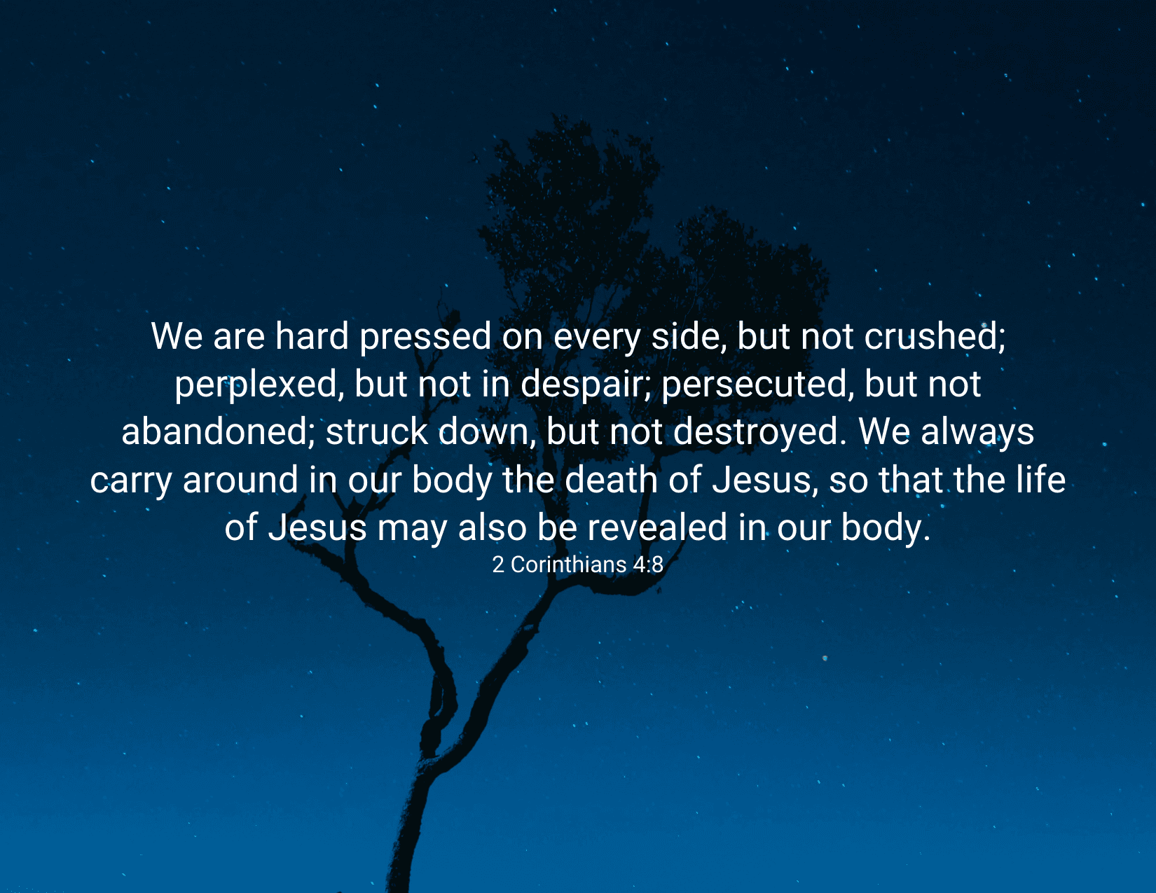 Afflicted But Not Crushed