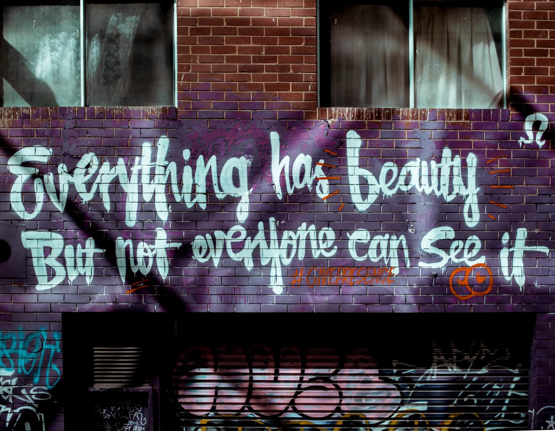 Not Everyone Can See Beauty